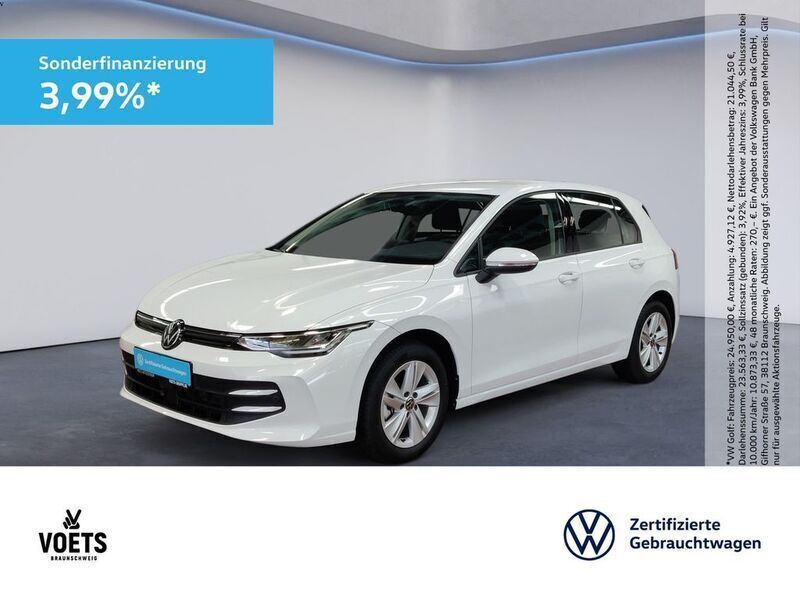 Pure white Gebraucht 2024 VW Golf VIII Life Limousine | 22.850 € (Superpreis) - Bild 1/4