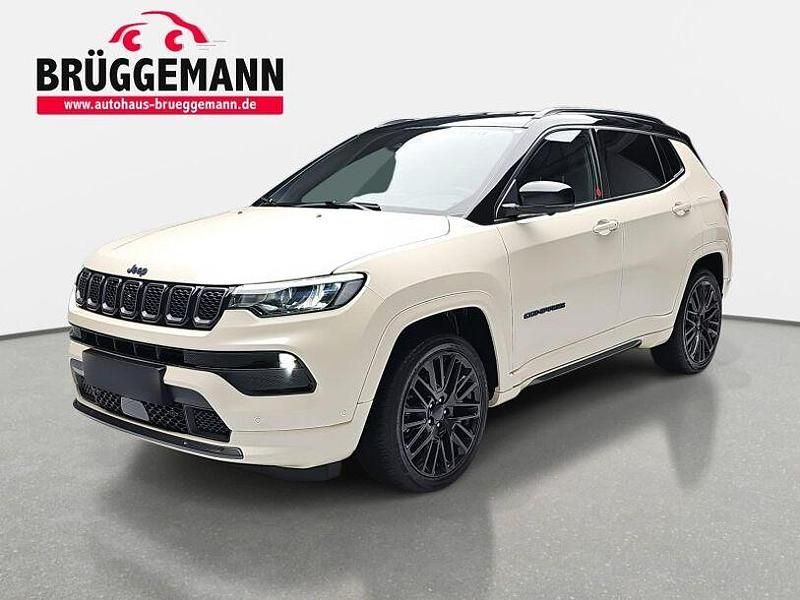 Ivory white / dach schwarz Gebraucht 2021 Jeep Compass SUV | 22.990 € (Guter Preis) - Bild 1/4