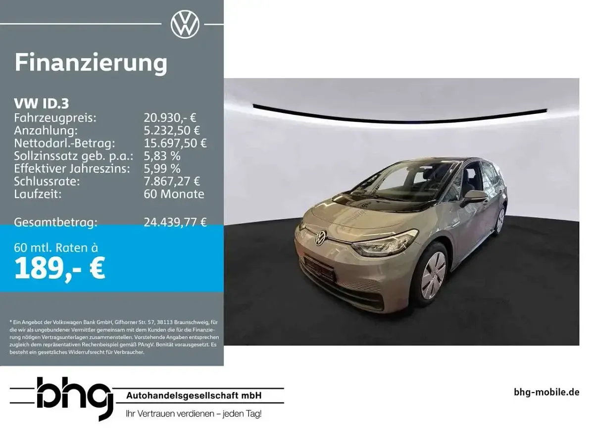Gebraucht VW ID.3 Pro 107 kW (146 PS) 2022 Kleinwagen