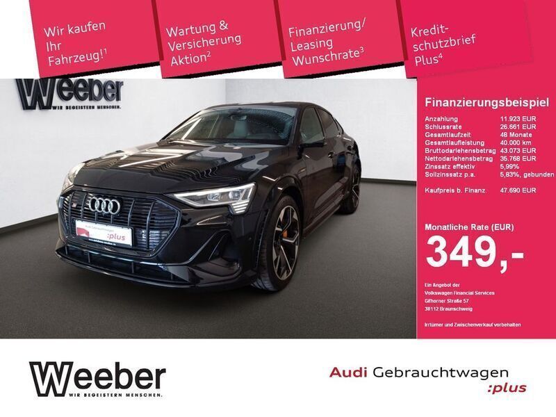 Schwarz Gebraucht 2022 Audi e-tron Sportback Sport SUV | 47.690 € (Fairer Preis) - Bild 1/4