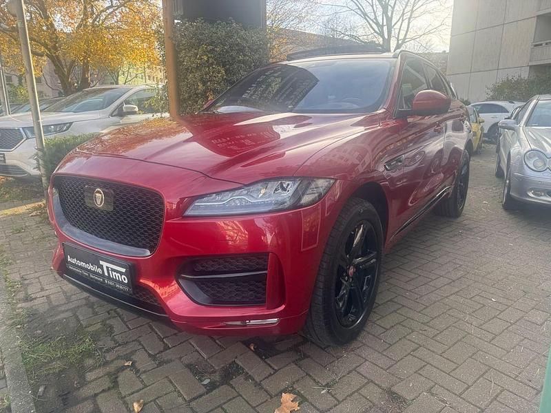 Rot Gebraucht 2017 Jaguar F-Pace R-Sport SUV | 24.950 € (Etwas zu teuer) - Bild 1/4