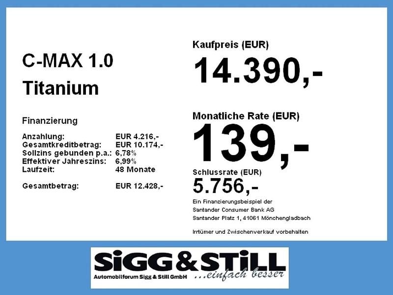 Gebraucht Ford C-MAX Titanium 125 PS (91 kW) 2018 Magneticgrau (metallic) Van / Kleinbus