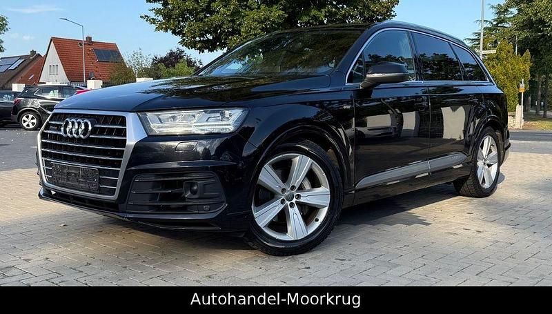 Schwarz Gebraucht 2017 Audi Q7 S-line plus SUV | 18.200 € - Bild 1/4