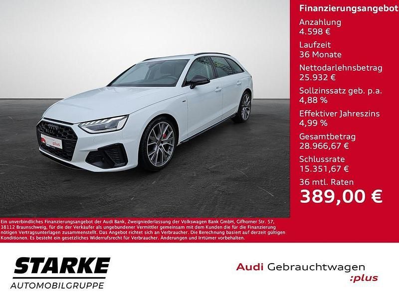 Gletscherweiß metallic Gebraucht 2022 Audi A4 S-Line Kombi | 30.530 € (Etwas zu teuer) - Bild 1/4