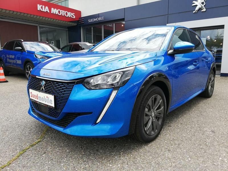 Blau Gebraucht 2021 Peugeot e-208 Allure Kleinwagen | 15.250 € (Guter Preis) - Bild 1/4