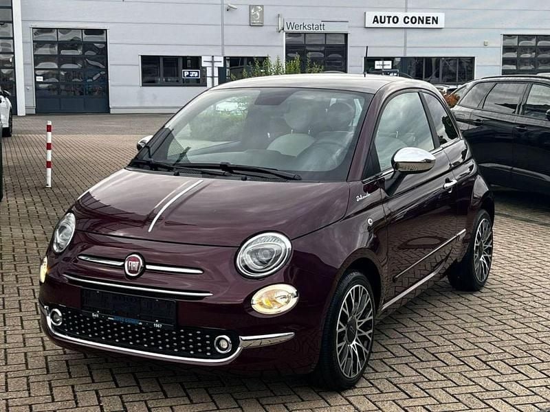 Opera bordeaux (metallic) Gebraucht 2021 Fiat 500 Kleinwagen | 13.980 € (Etwas zu teuer) - Bild 1/4