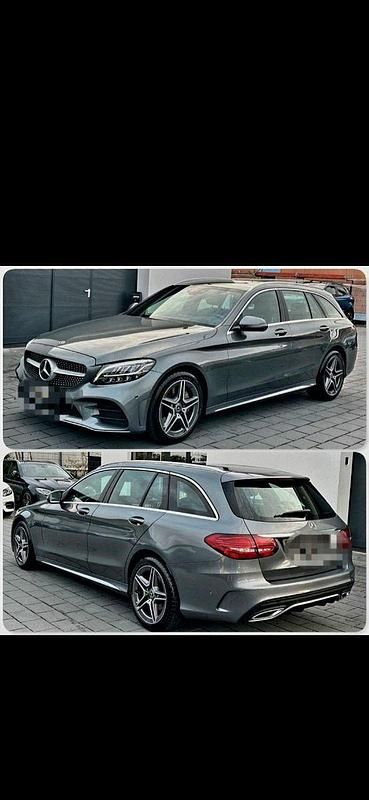 Grau Gebraucht 2019 Mercedes C300 AMG line Kombi | 21.600 € (Fairer Preis) - Bild 1/4
