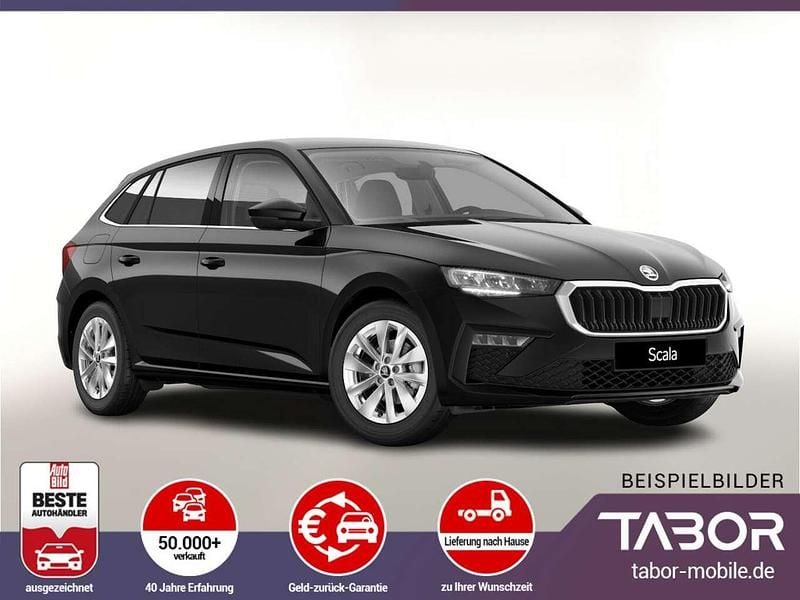 Schwarz metallic Neu 2025 Skoda Scala Kleinwagen | 25.788 € (Guter Preis) - Bild 1/4