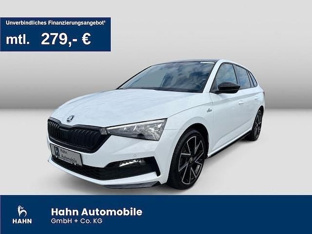 Moonweiss metallic Gebraucht 2021 Skoda Scala Monte Carlo Kleinwagen | 21.830 € (Fairer Preis) - Bild 1/3