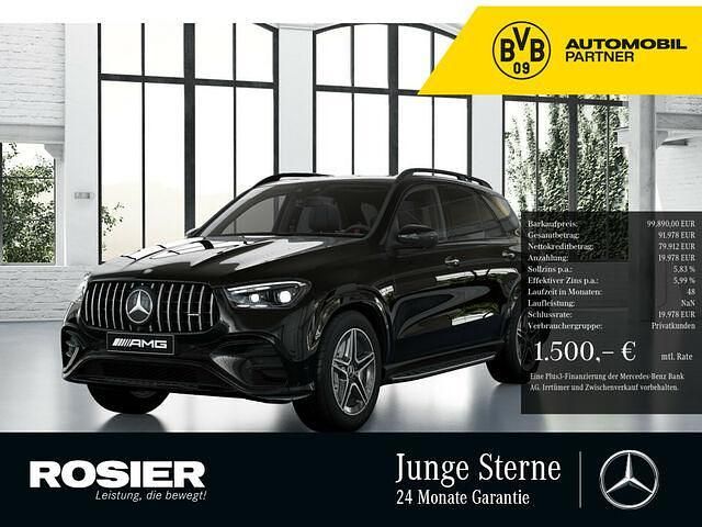 Schwarz / obsidianschwarz (metallic) Gebraucht 2024 Mercedes GLE53 AMG AMG SUV | 99.890 € (Fairer Preis) - Bild 1/2