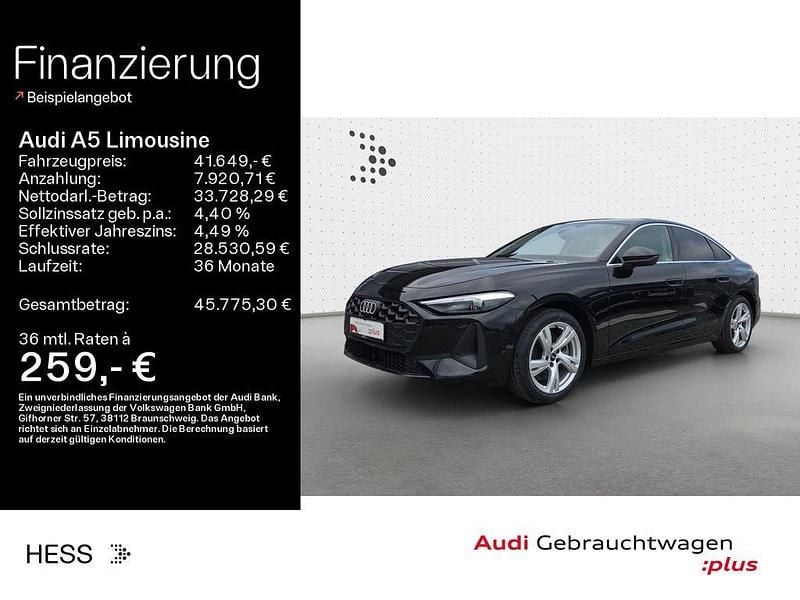 Mythosschwarz metallic Gebraucht 2025 Audi A5 Performance Coupé | 41.649 € (Superpreis) - Bild 1/4