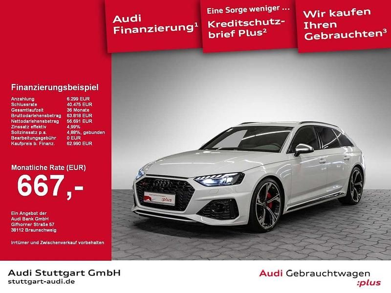 Weiß Gebraucht 2021 Audi RS4 Sport Kombi | 62.990 € (Superpreis) - Bild 1/2