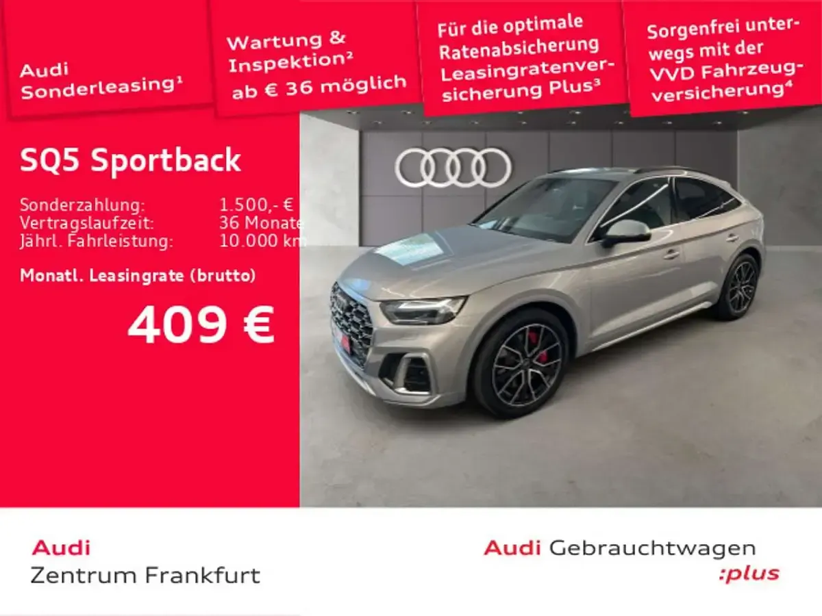 Gebraucht Audi SQ5 341 PS (250 kW) 2023 Florettsilber metallic/florett SUV