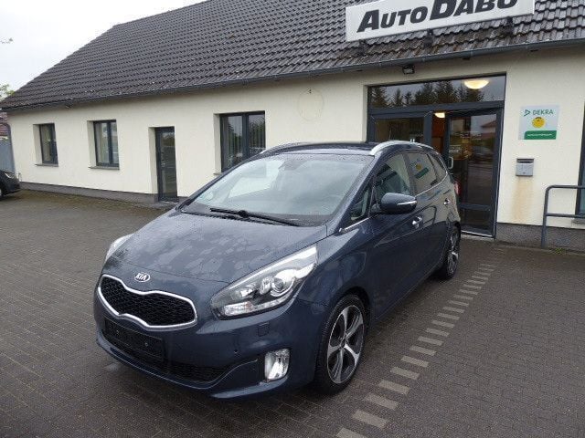 Blau Gebraucht 2015 Kia Carens Spirit Van / Kleinbus | 9.499 € (Superpreis) - Bild 1/4