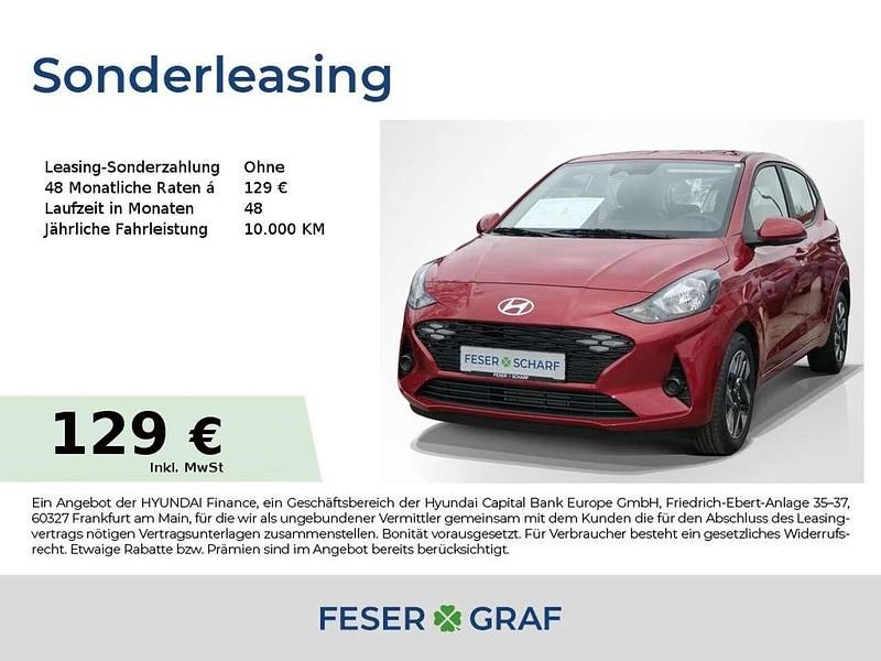 Rot (dragon red) Neu 2025 Hyundai i10 Comfort Kleinwagen | 15.990 € (Superpreis) - Bild 1/4