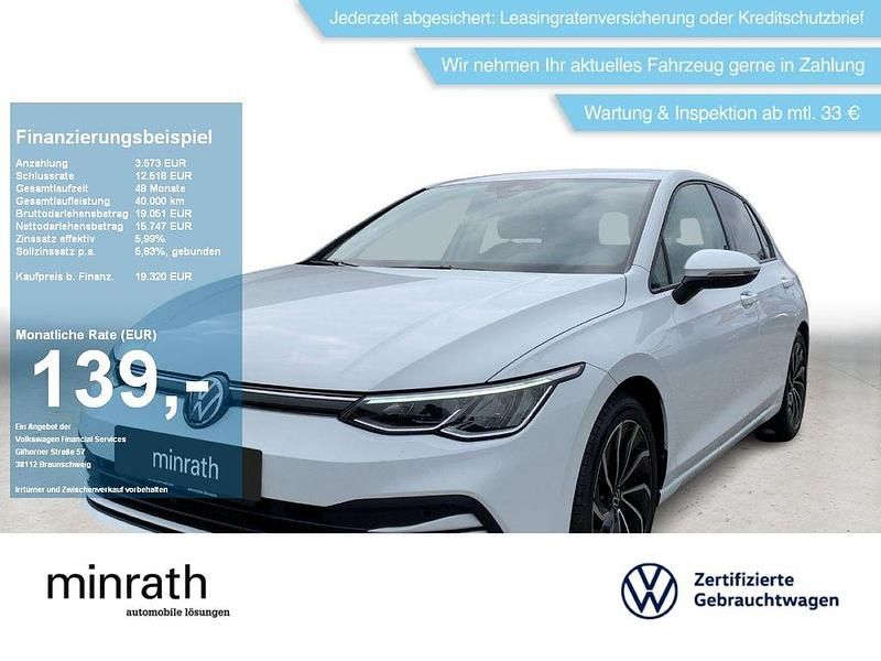 Weiß Gebraucht 2022 VW Golf VIII Life Limousine | 19.020 € (Guter Preis) - Bild 1/4