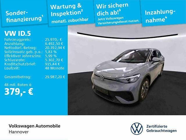 Mondsteingrau/schwarz Gebraucht 2022 VW ID.5 Pro SUV | 25.970 € (Fairer Preis) - Bild 1/3