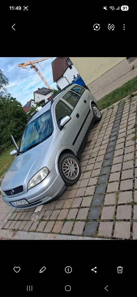 Gebraucht Opel Astra Edition 75 PS (55 kW) 2001 Silber Kombi