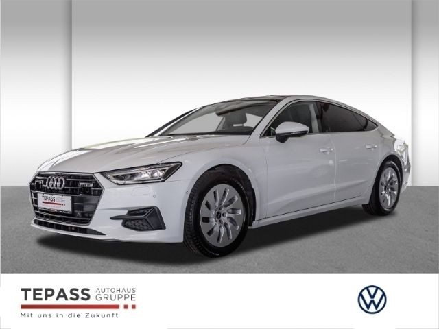 Weiss Gebraucht 2022 Audi A7 Sportback Ambiente Kleinwagen | 36.280 € (Guter Preis) - Bild 1/4