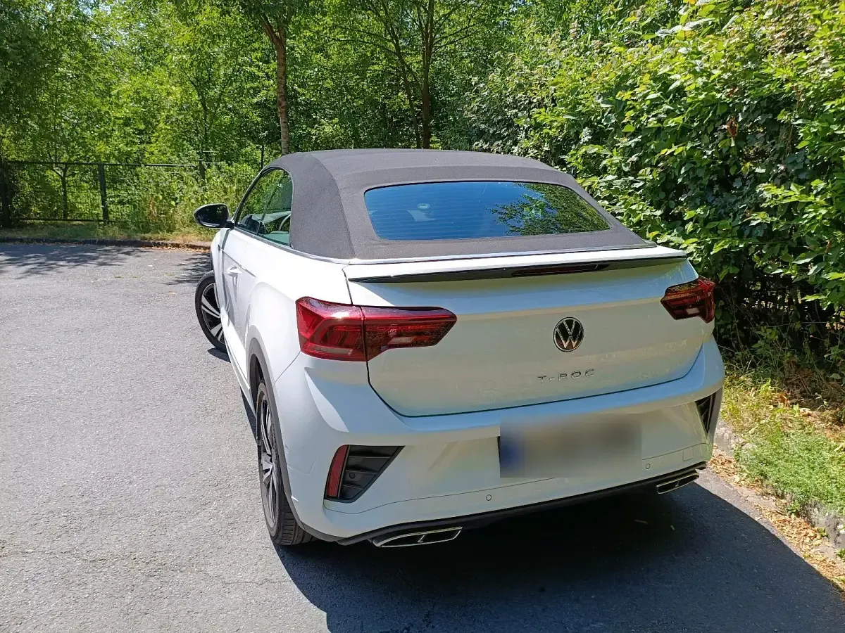 Gebraucht VW T-Roc Cabriolet R 150 PS (110 kW) 2022 Weiß Cabrio
