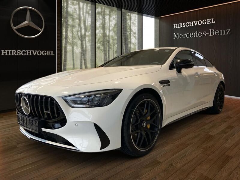 Designo opalithweiß bright Gebraucht 2024 Mercedes AMG GT 63 AMG Coupé | 128.890 € (Superpreis) - Bild 1/4