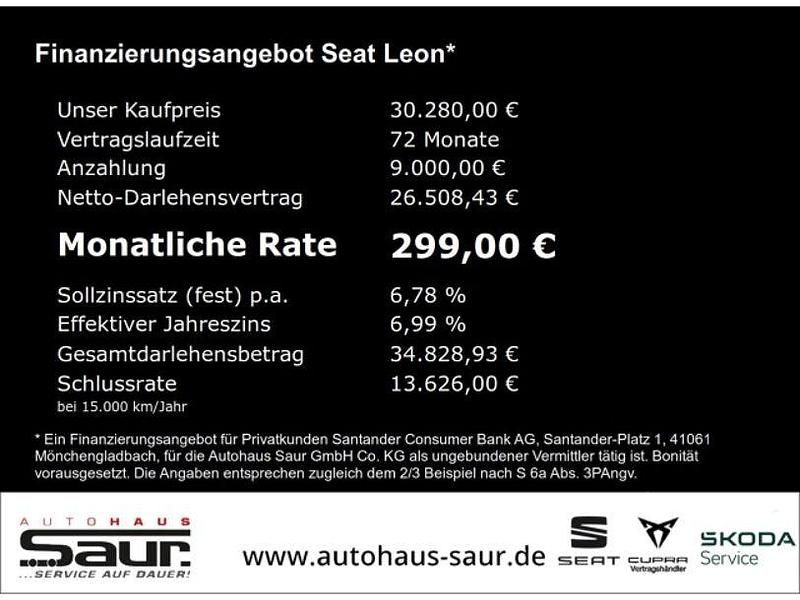 Gebraucht Seat Leon Style 150 PS (110 kW) 2024 Nevada weiss Limousine
