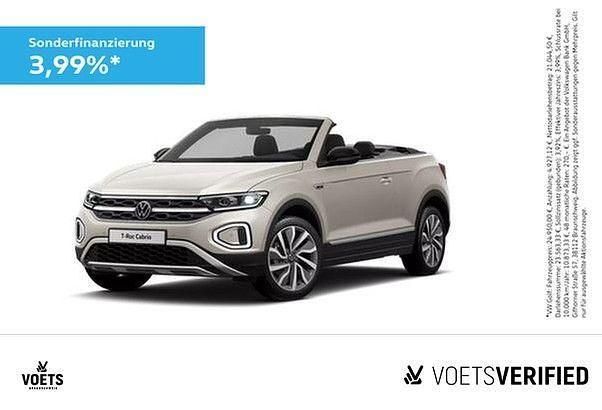 Silber Gebraucht 2024 VW T-Roc Cabriolet Style Cabrio | 29.750 € (Superpreis) - Bild 1/3