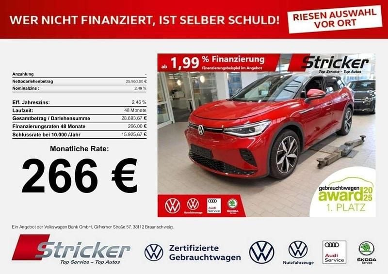 Gebraucht VW ID.4 GTX 219 kW (299 PS) 2022 Kings red metallic (metallic) SUV