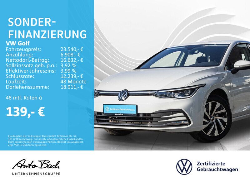 Weiß Gebraucht 2022 VW Golf VIII Style Limousine | 23.540 € (Guter Preis) - Bild 1/4