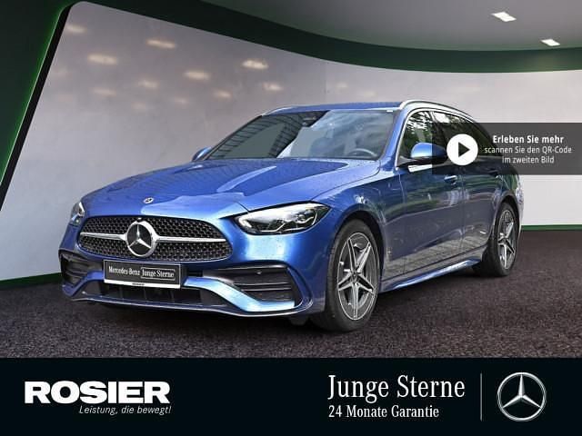 Blau / spektralblau Gebraucht 2024 Mercedes C200 Advanced Kombi | 39.247 € (Etwas zu teuer) - Bild 1/4