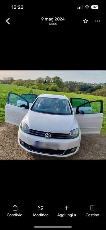 Gebraucht VW Golf Plus Cross Style 122 PS (89 kW) 2011 Weiß Van / Kleinbus