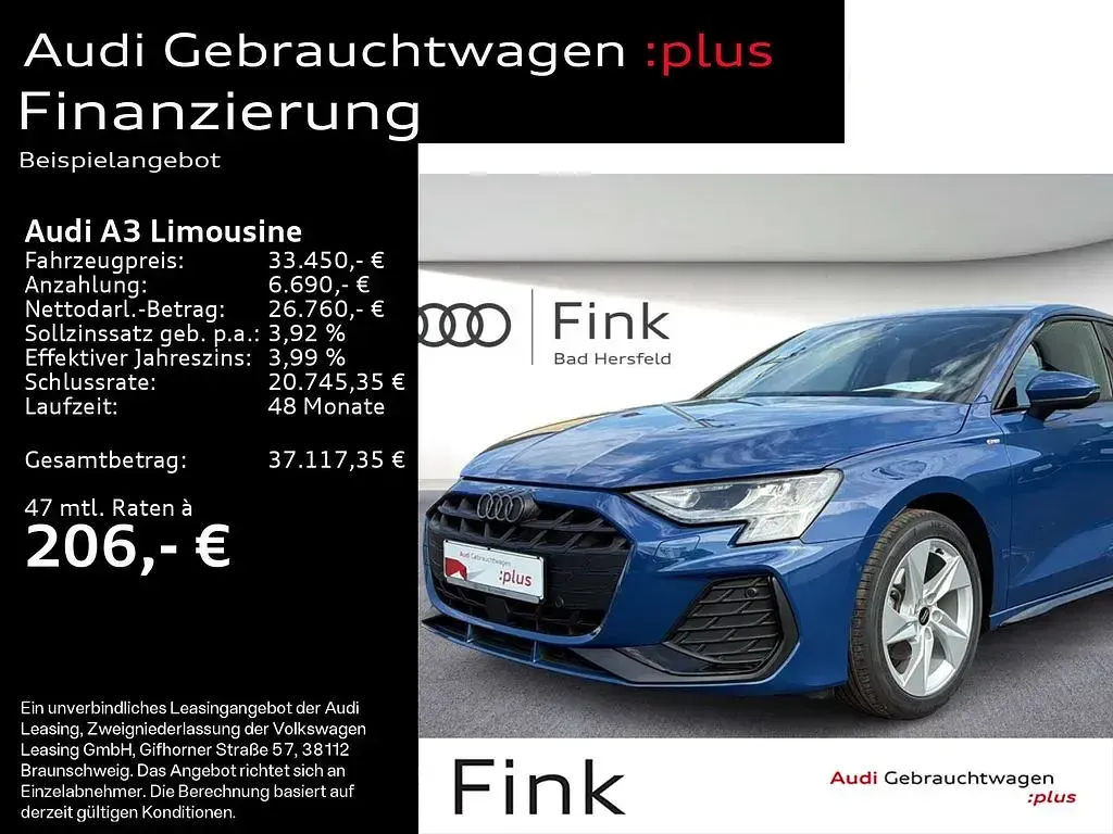 Gebraucht Audi A3 S-Line 150 PS (110 kW) 2025 Limousine