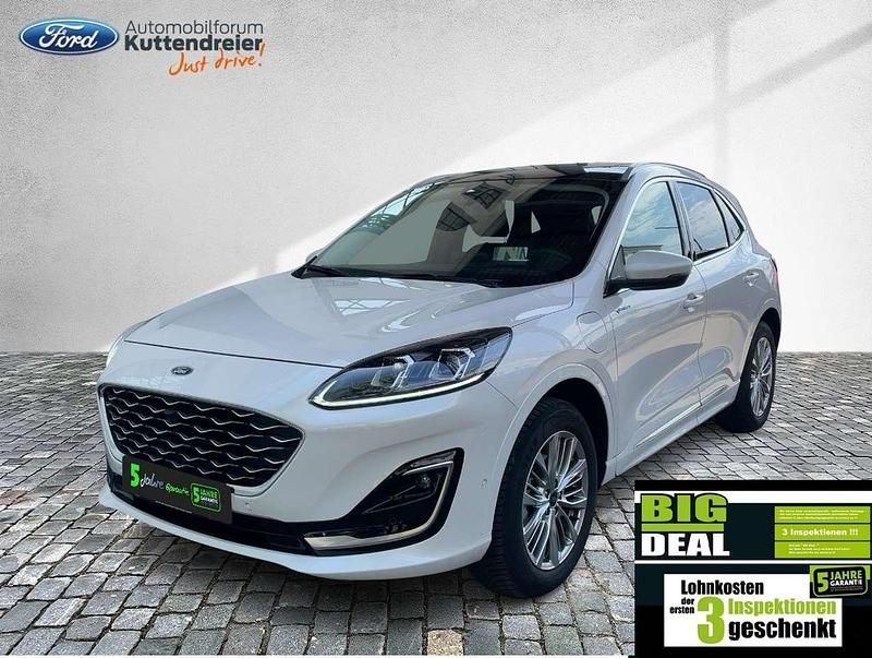 Arktisweiß (metallic) Gebraucht 2022 Ford Kuga Vignale SUV | 28.680 € (Fairer Preis) - Bild 1/2