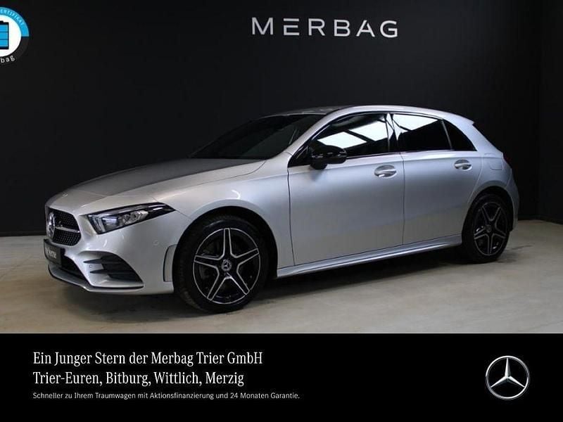 Iridiumsilber metallic Gebraucht 2021 Mercedes A250 AMG Limousine | 22.760 € (Guter Preis) - Bild 1/4