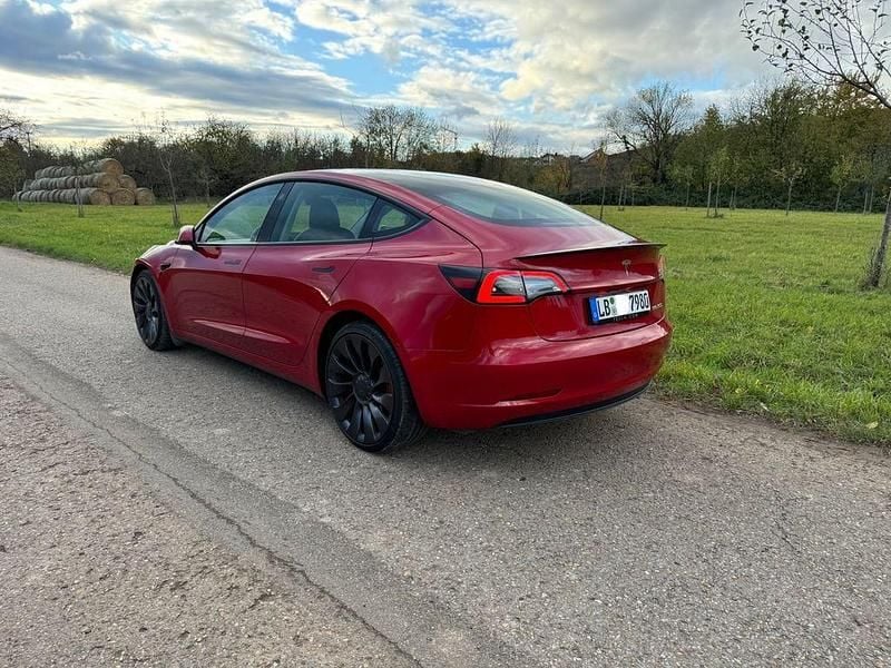 Gebraucht Tesla Model 3 Performance 377 kW (513 PS) 2021 Rot Limousine