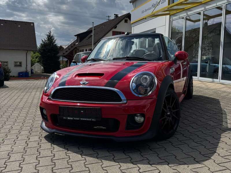 Rot Gebraucht 2013 Mini John Cooper Works Cabriolet Cabrio | 14.490 € (Fairer Preis) - Bild 1/4