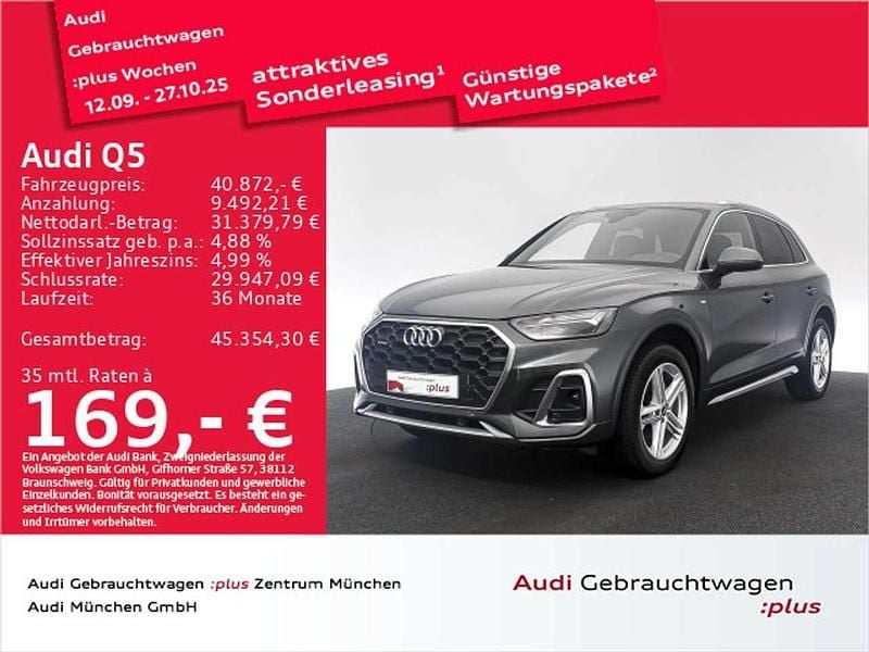 Daytonagrau perleffekt Gebraucht 2022 Audi Q5 Ambiente SUV | 40.872 € (Guter Preis) - Bild 1/2