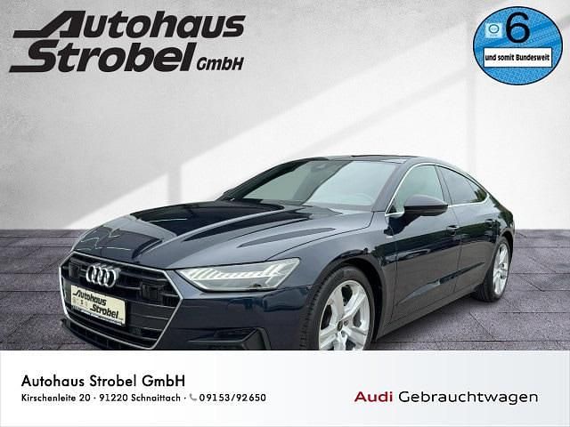 Firmamentblau metallic Gebraucht 2022 Audi A7 Sportback Ambiente Kleinwagen | 49.480 € (Etwas zu teuer) - Bild 1/3
