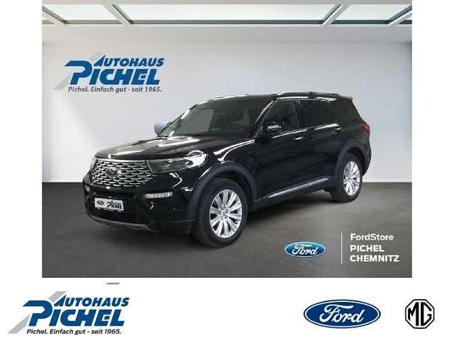 Schwarz(metallic) Gebraucht 2021 Ford Explorer Platinum SUV | 48.400 € (Fairer Preis) - Bild 1/4