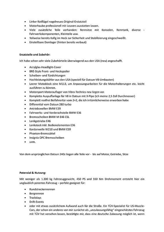 Gebraucht Datsun 240Z 450 PS (330 kW) 1972 Coupé