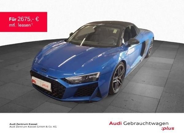 Blau (arablau kristalleffekt) Gebraucht 2021 Audi R8 Spyder Comfort Cabrio | 139.991 € (Fairer Preis) - Bild 1/3