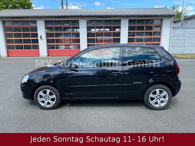 Gebraucht VW Polo United 69 PS (50 kW) 2008 Schwarz Kleinwagen
