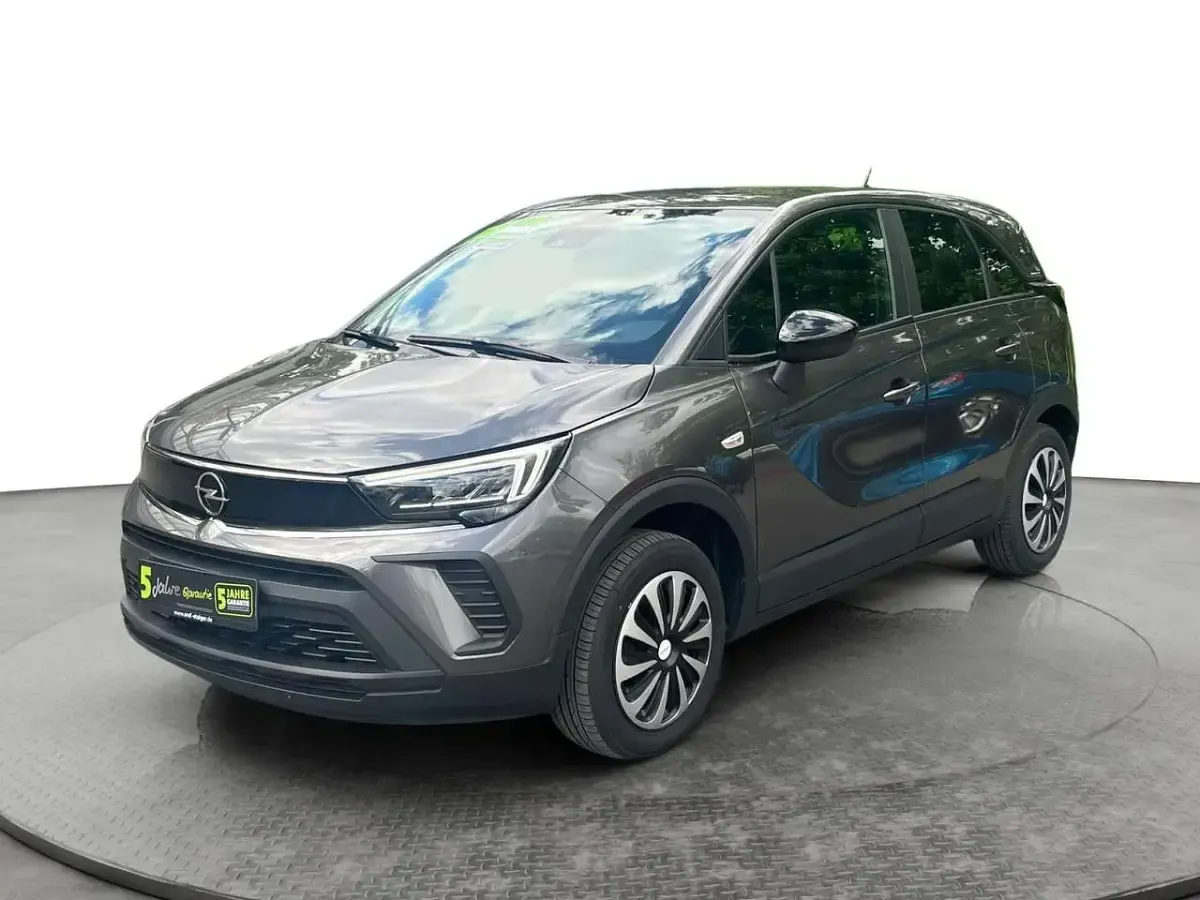 Gebraucht Opel Crossland Edition 110 PS (80 kW) 2022 Mondstein grau/e:vulkan grau SUV