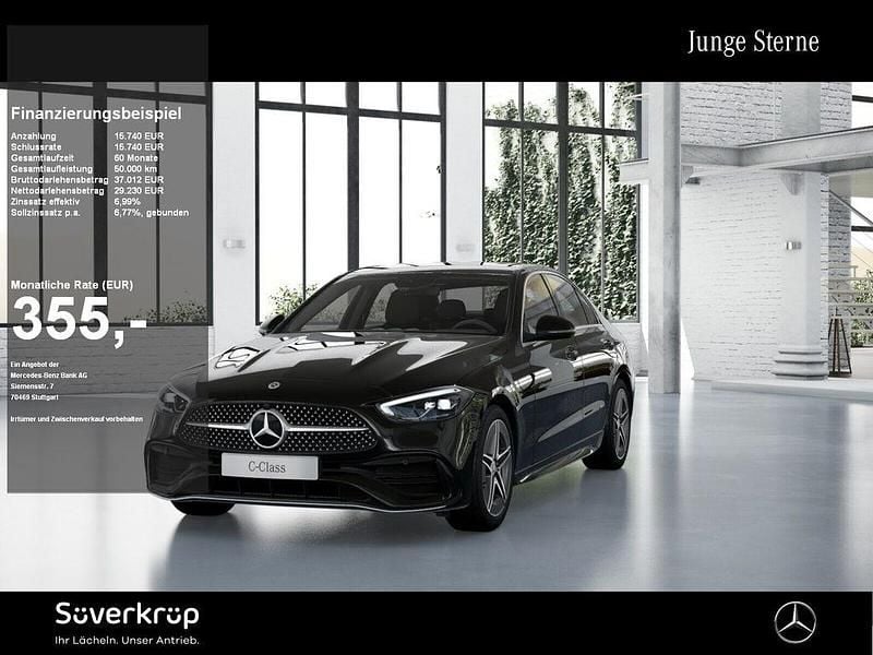 Schwarz Gebraucht 2024 Mercedes C300 AMG Limousine | 44.970 € (Guter Preis) - Bild 1/2
