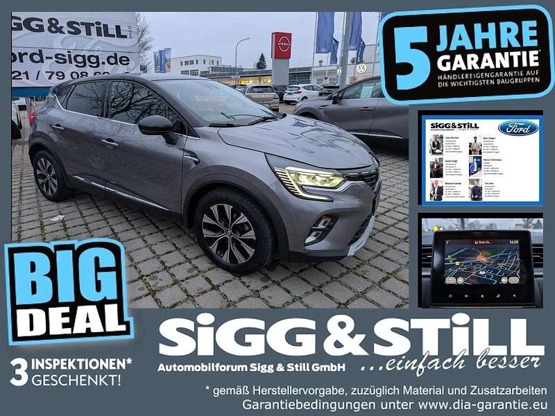 Stahlgrau metallic / dach blackpe Gebraucht 2024 Renault Captur Techno SUV | 16.480 € - Bild 1/3