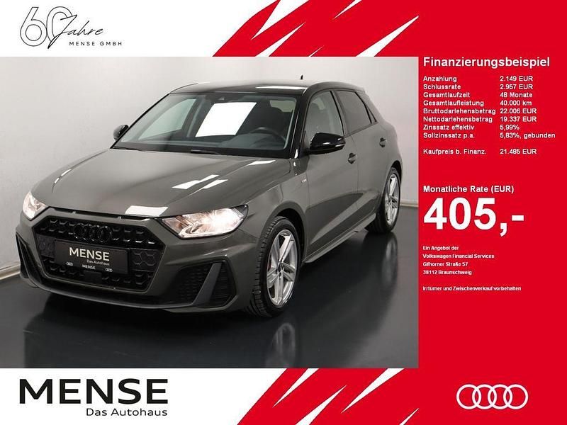 Chronosgrau Gebraucht 2020 Audi A1 Sportback S-Line Kleinwagen | 21.485 € (Fairer Preis) - Bild 1/4