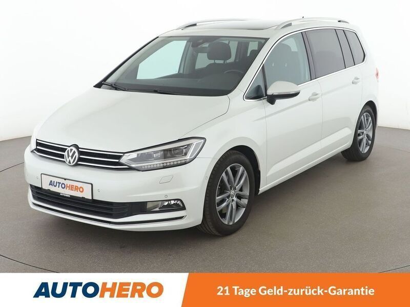 Weiß Gebraucht 2016 VW Touran Highline Van / Kleinbus | 20.090 € (Fairer Preis) - Bild 1/3