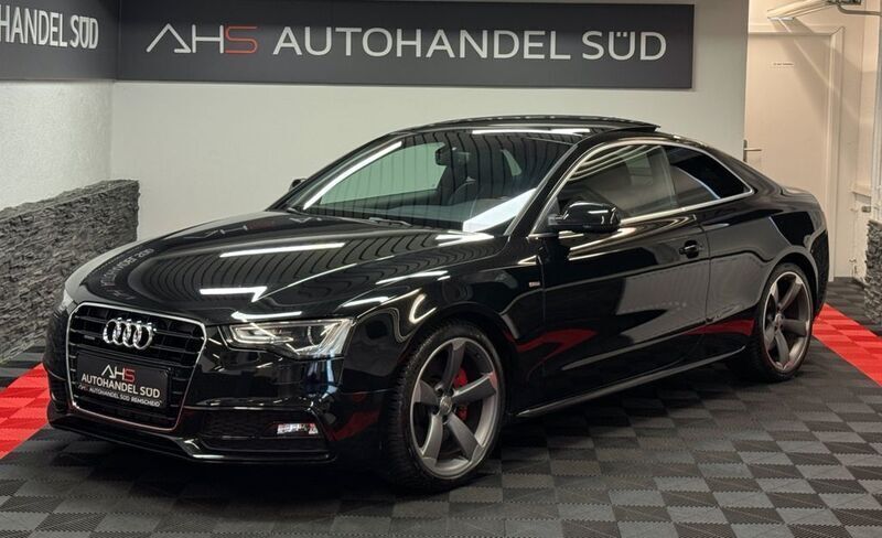 Mythosschwarz metallic Gebraucht 2015 Audi A5 S-Line Coupé | 14.999 € (Guter Preis) - Bild 1/4