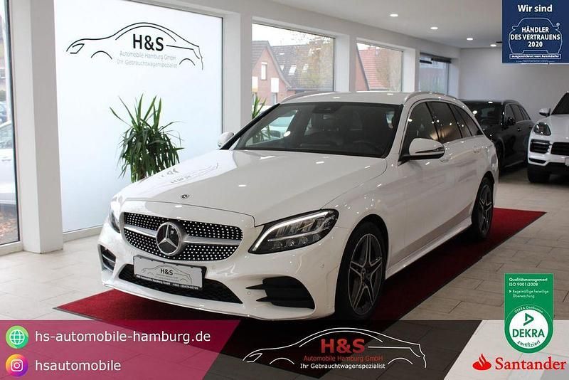 Polarweiss unilack Gebraucht 2020 Mercedes C200 AMG line Kombi | 24.900 € (Etwas zu teuer) - Bild 1/4
