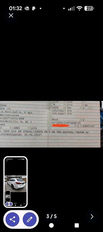 Gebraucht Mazda 6 126 PS (92 kW) 2016 Weiß Kombi